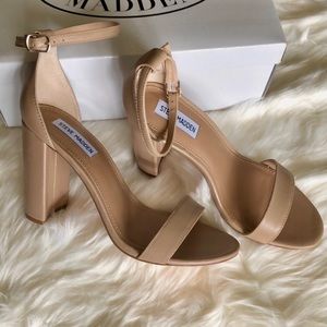 Steve Madden Blush Leather Sandal High Heel